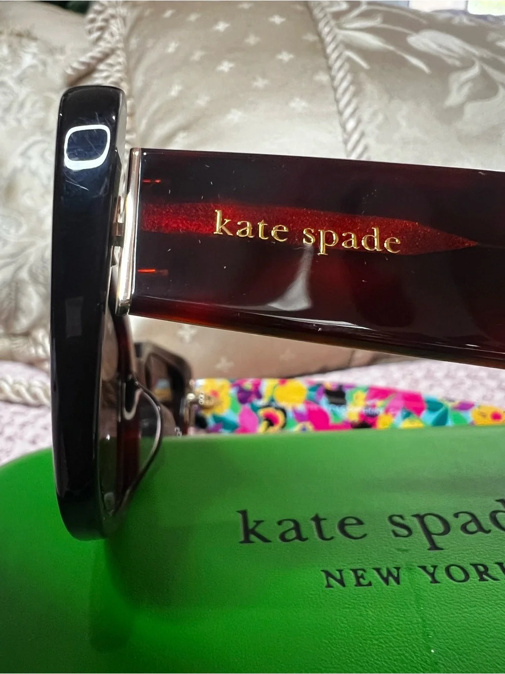 Kate Spade FABIA/S Havana Floral Hello Sunshine Sunglasses 51-21-140